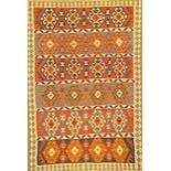 One Of The Kind Ardabil Persian Kilim 8'10" x 5'10"